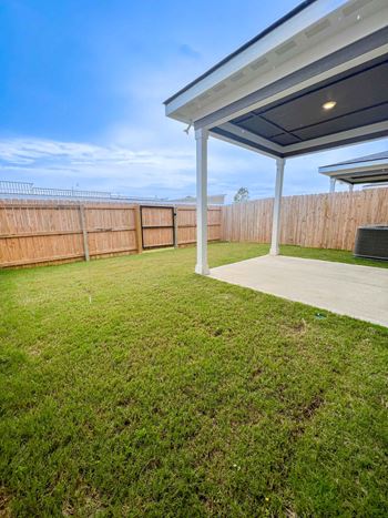 Private backyard